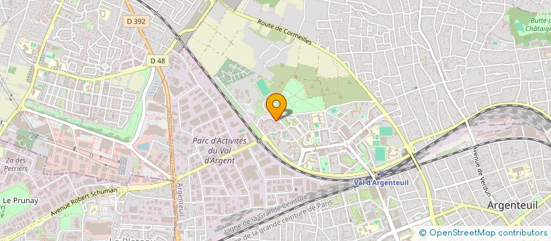 localisation de l'entreprise MADAME SAKHONAM SAKHO  ARGENTEUIL