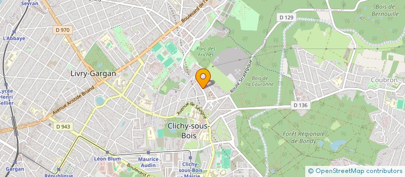 localisation de l'entreprise MADAME SAKINA BAHRI à CLICHY-SOUS-BOIS