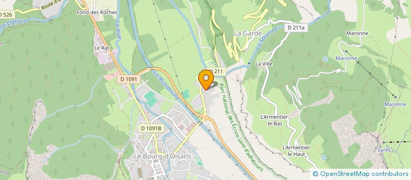 localisation de l'entreprise MADAME SAKINA GASMI  LE BOURG-D'OISANS