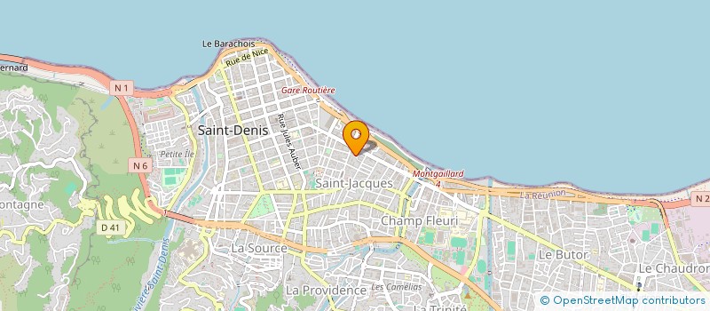 localisation de l'entreprise MADAME SAKINA JAHANGEER  SAINT-DENIS