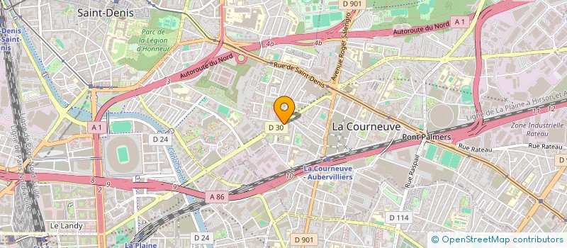 localisation de l'entreprise MADAME SAKINA YOUSSOUF à LA COURNEUVE