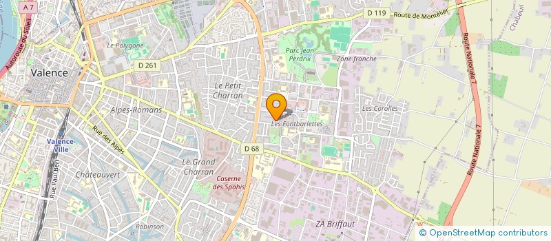 localisation de l'entreprise MADAME SALAH BENLEMOUY à VALENCE