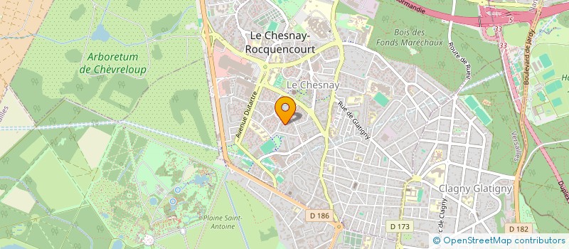 localisation de l'entreprise MADAME SALAH QANADLI  LE CHESNAY-ROCQUENCOURT