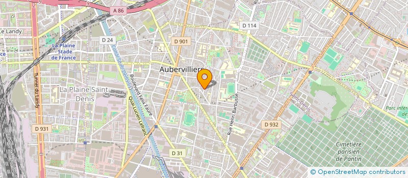 localisation de l'entreprise MADAME SALAMA KONE  AUBERVILLIERS