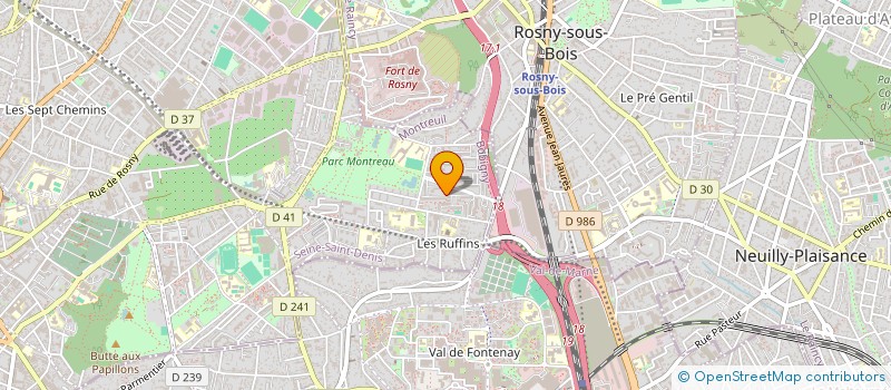 localisation de l'entreprise MADAME SALEHA CHOUGUI  MONTREUIL