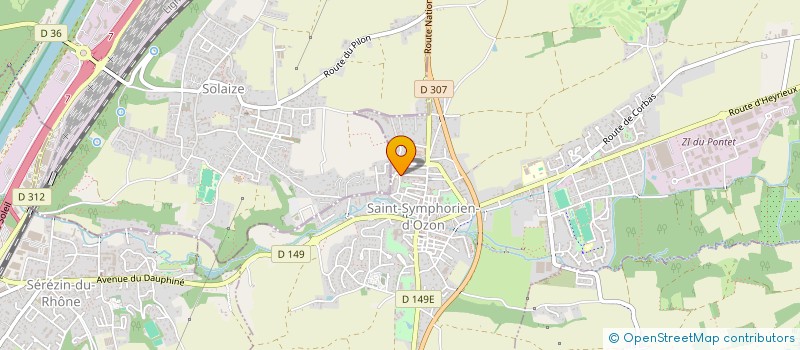 localisation de l'entreprise MADAME SALHA ABED  SAINT-SYMPHORIEN-D'OZON