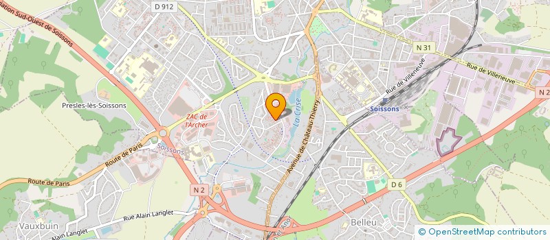 localisation de l'entreprise MADAME SALI COULIBALY  SOISSONS