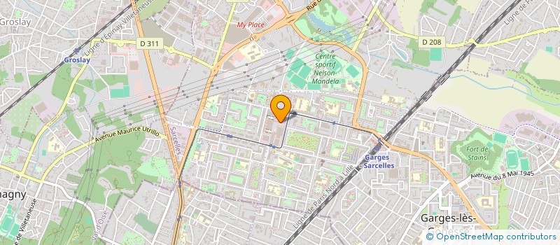 localisation de l'entreprise MADAME SALIH YILDIZ  SARCELLES