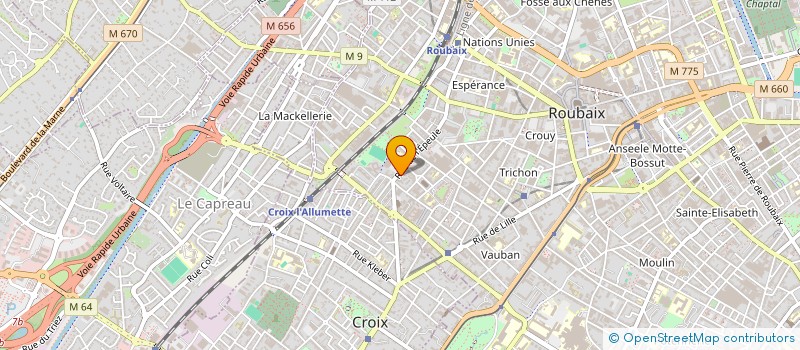 localisation de l'entreprise MADAME SALIHA AMRANI  ROUBAIX