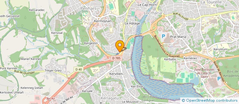 localisation de l'entreprise MADAME SALIHA IDJA à QUIMPER