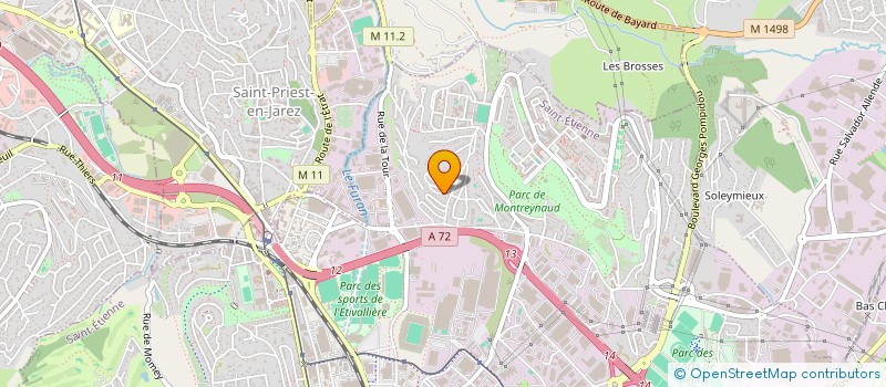 localisation de l'entreprise MADAME SALIHA MELLAH  SAINT-ETIENNE