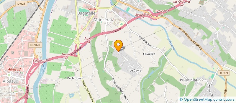 localisation de l'entreprise MADAME SALIMA ASTATI  MONTAUBAN