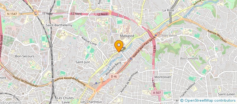 localisation de l'entreprise MADAME SALIMA BACHIR CHELLAOUA  MARSEILLE