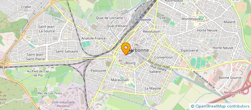 localisation de l'entreprise MADAME SALIMA BENAOUF  NARBONNE