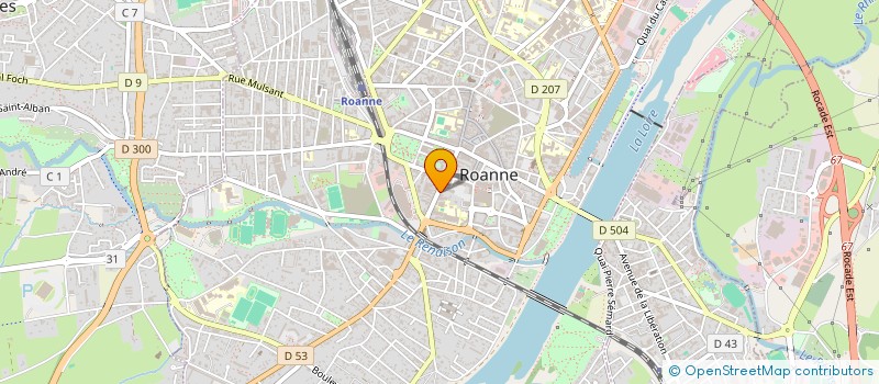 localisation de l'entreprise MADAME SALIMA BENSACI  ROANNE