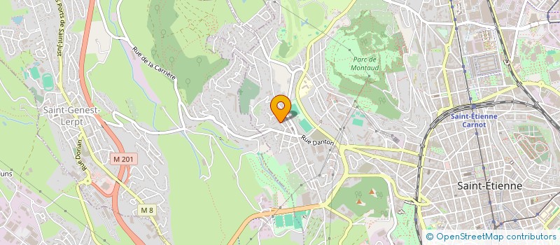 localisation de l'entreprise MADAME SALIMA BERIOUNI  SAINT-ETIENNE