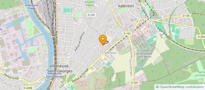 localisation de l'entreprise MADAME SALIMA BOUALAM  VILLENEUVE-SAINT-GEORGES