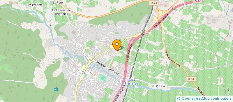 localisation de l'entreprise MADAME SALIMA BOUNAOUI  CUERS