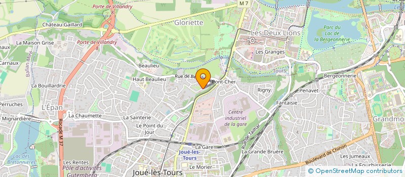 localisation de l'entreprise MADAME SALIMA BOUROKBA  JOUE-LES-TOURS