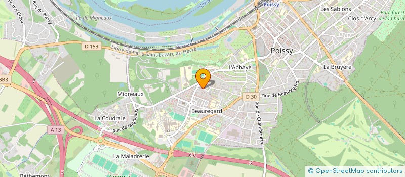 localisation de l'entreprise MADAME SALIMA BOUTAGRA  POISSY