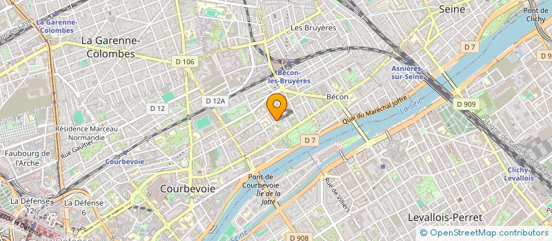 localisation de l'entreprise MADAME SALIMA CHAHED à COURBEVOIE