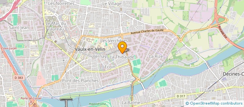 localisation de l'entreprise MADAME SALIMA DEBBACHE  VAULX-EN-VELIN