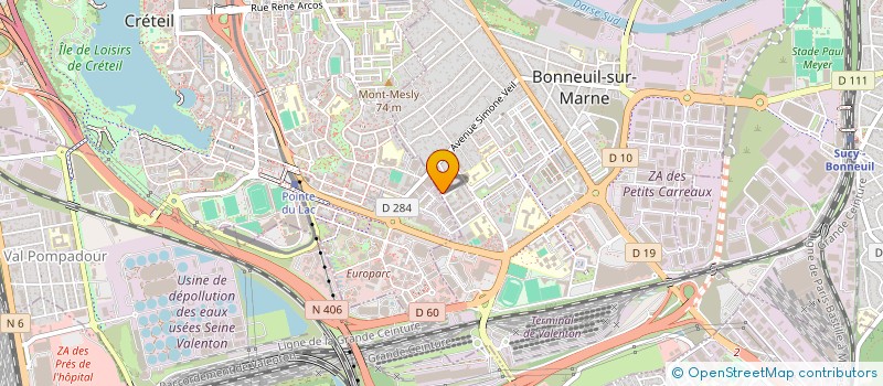 localisation de l'entreprise MADAME SALIMA DJADOUR  BONNEUIL-SUR-MARNE