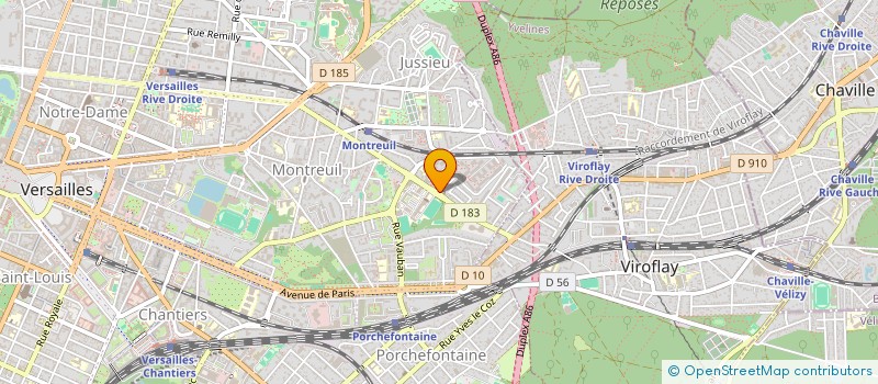 localisation de l'entreprise MADAME SALIMA DJELLALI  VERSAILLES