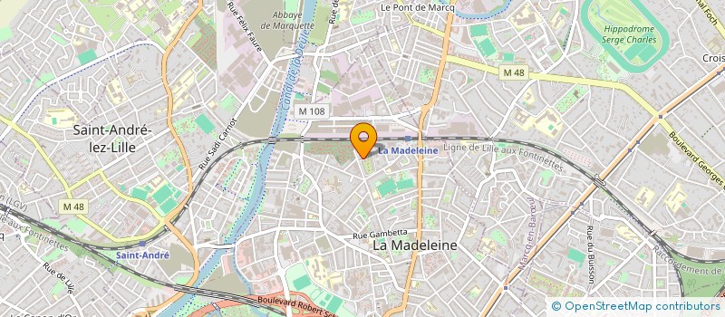 localisation de l'entreprise MADAME SALIMA EL KADIRI à LA MADELEINE