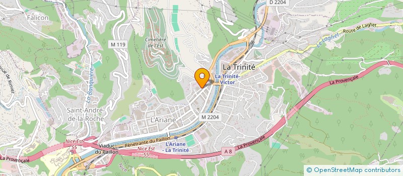 localisation de l'entreprise MADAME SALIMA EL MAHI à NICE