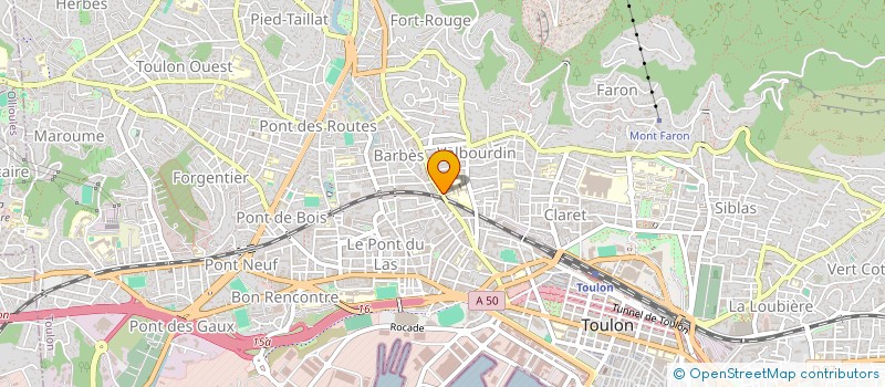 localisation de l'entreprise MADAME SALIMA ESSASSI  TOULON