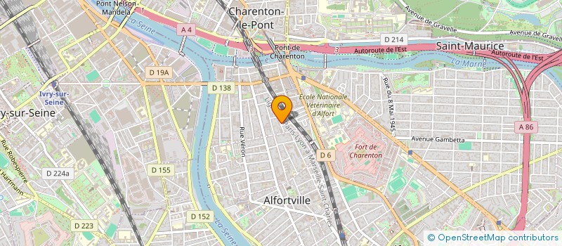 localisation de l'entreprise MADAME SALIMA FERRAOUDJ à ALFORTVILLE