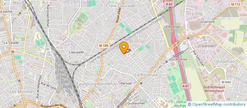 localisation de l'entreprise MADAME SALIMA FIDAHOUSSEN  TOULOUSE