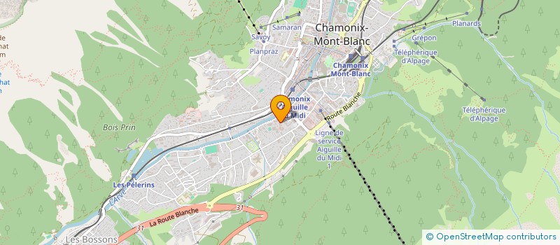 localisation de l'entreprise MADAME SALIMA HAJAJI  CHAMONIX-MONT-BLANC