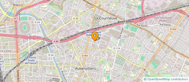 localisation de l'entreprise MADAME SALIMA HANI à LA COURNEUVE