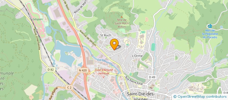 localisation de l'entreprise MADAME SALIMA KACAR à SAINT-DIE-DES-VOSGES