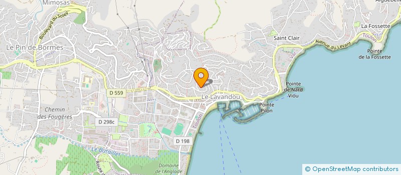 localisation de l'entreprise MADAME SALIMA KERIOUDJ à LE LAVANDOU