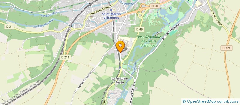 localisation de l'entreprise MADAME SALIMA MAHI  ETAMPES