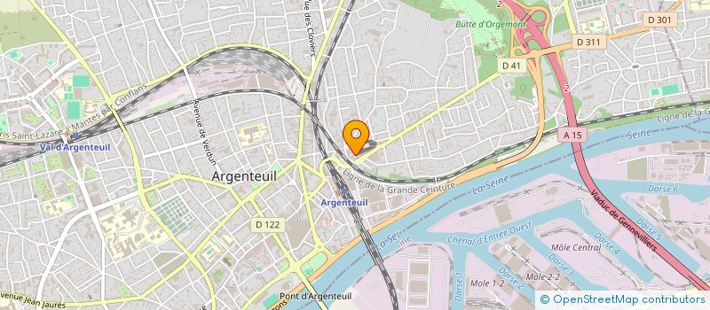 localisation de l'entreprise MADAME SALIMA MALIHI  ARGENTEUIL