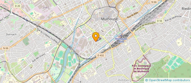 localisation de l'entreprise MADAME SALIMA MEDJERAB  MULHOUSE