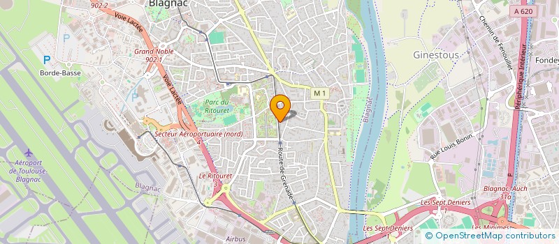 localisation de l'entreprise MADAME SALIMA NOUIDE  BLAGNAC