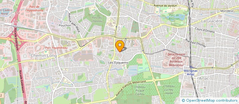 localisation de l'entreprise MADAME SALIMA OUIDANE  MERIGNAC