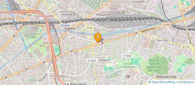 localisation de l'entreprise MADAME SALIMA SAADI  PANTIN