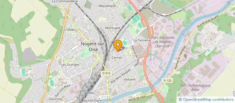 localisation de l'entreprise MADAME SALIMA TAKFAOUI  NOGENT-SUR-OISE