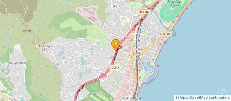 localisation de l'entreprise MADAME SALIMA TEMMAR  VILLENEUVE-LOUBET