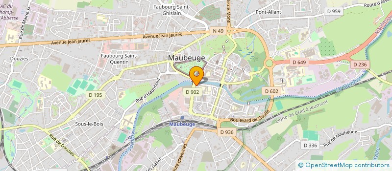 localisation de l'entreprise MADAME SALIMATA DIAGNE  MAUBEUGE