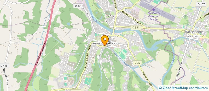 localisation de l'entreprise MADAME SALIMATA DIOP  AIRE-SUR-L'ADOUR