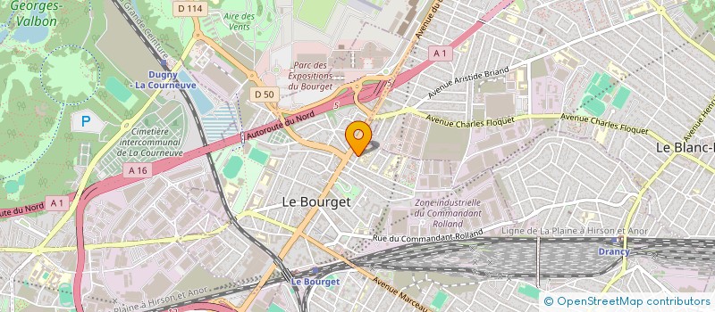 localisation de l'entreprise MADAME SALIMATOU DIAKITE  LE BOURGET