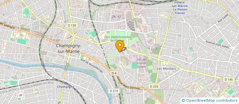 localisation de l'entreprise MADAME SALIMATOU DIALLO  CHAMPIGNY-SUR-MARNE