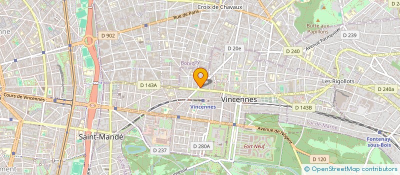 localisation de l'entreprise MADAME SALINA NGOR  VINCENNES